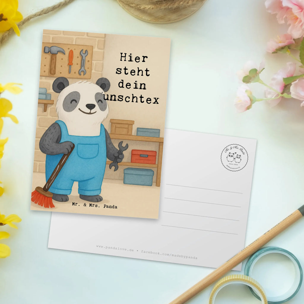Personalisierte Postkarte Hausmeister Leidenschaft Design Ansichtskarte mit Namen, Postkarte mit Wunschtext, Einladung mit Namen, Postkarte bedrucken, Geschenkkarte mit Wunschtext, Karte mit Namen, Geschenkkarte mit Namen, Postkarte personalisierbar, Ansichtskarte mit Wunschtext, Karte mit Wunschtext, Grußkarte mit Namen, Postkarte mit Namen, Grußkarte mit Wunschtext, Einladung mit Wunschtext, Beruf, Ausbildung, Jubiläum, Abschied, Rente, Kollege, Kollegin, Geschenk, Schenken, Arbeitskollege, Mitarbeiter, Firma, Danke, Dankeschön, Concierge, Hausmeister, Hausverwalter, Facility Manager