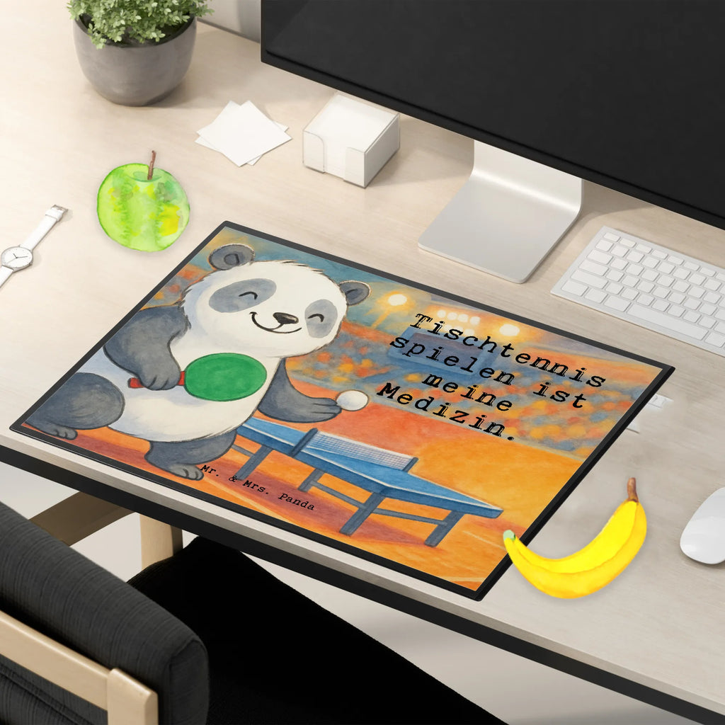 Schreibtischunterlage Panda Tischtennis Design Büroartikel, Schreibtisch Unterlagen, Schreibtischauflage, Bürobedarf, Schreibtischunterlage Groß, Schreibwaren, Schreibunterlage, Geschenk, Sport, Sportart, Hobby, Schenken, Danke, Dankeschön, Auszeichnung, Gewinn, Sportler, Tischtennis Bund, Ballsport, Tischtennis Verein, Tischtennis