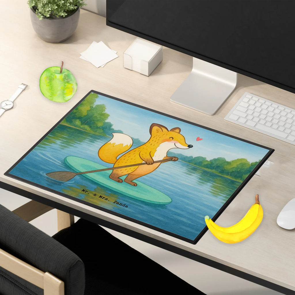 Schreibtischunterlage Fuchs Stand Up Paddling Design Schreibtischauflage, Schreibtischunterlage Groß, Schreibtisch Unterlagen, Schreibwaren, Schreibunterlage, Bürobedarf, Büroartikel, Geschenk, Sport, Sportart, Hobby, Schenken, Danke, Dankeschön, Auszeichnung, Gewinn, Sportler, subben, Stand up paddle, Stand Up Paddling, Paddle Boarding, SUB