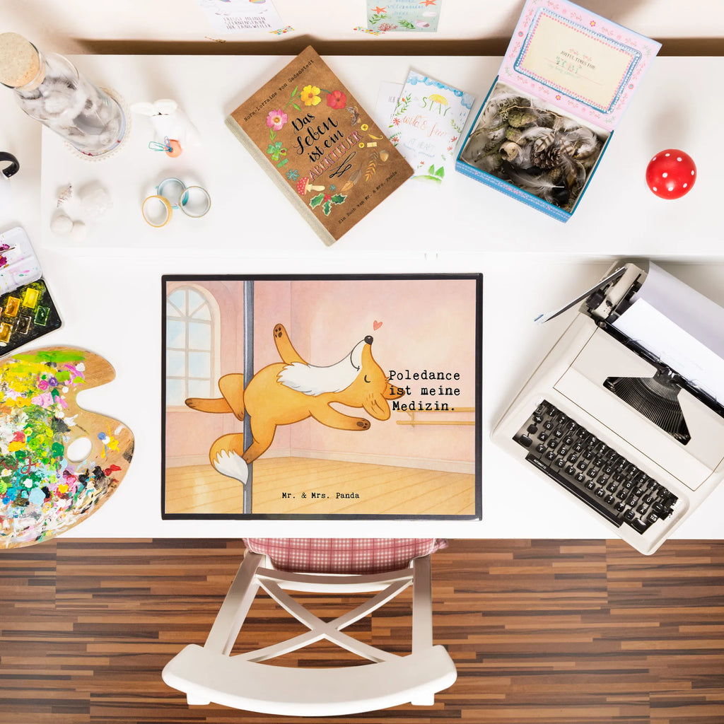 Schreibtischunterlage Fuchs Poledance Design Bürobedarf, Schreibtischauflage, Schreibwaren, Schreibtischunterlage Groß, Büroartikel, Schreibtisch Unterlagen, Schreibunterlage, Geschenk, Sport, Sportart, Hobby, Schenken, Danke, Dankeschön, Auszeichnung, Gewinn, Sportler, Tanz, Tanzen, Pole Dance