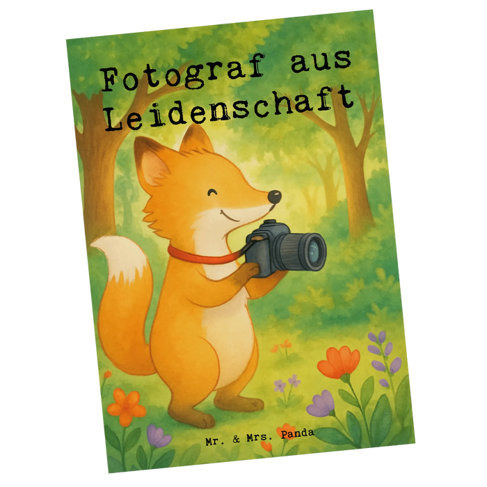 Postkarte Fotograf Leidenschaft Design