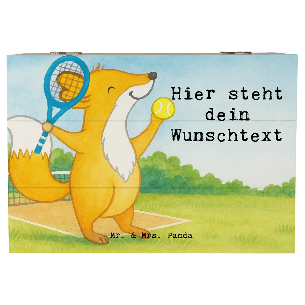 Personalisierte Holzkiste Fuchs Tennis spielen Design Holzkiste mit Namen, Geschenkbox personalisiert, Truhe Personalisiert, Schatulle mit Namen, mit Namen, Erinnerungsbox mit Namen, GEschenkdose personalisiert, Holzkiste Personalisiert, Erinnerungskiste Personalisiert, Erinnerungsbox Personalisiert, Kiste Personalisiert, Kiste mit Namen, Truhe mit Namen, Schatzkiste Personalisiert, Schatzkiste mit Namen, Aufbewahrungsbox mit Namen, Aufbewahrungsbox Personalisiert, Schatulle Personalisiert, Dekokiste mit Namen, Dekokiste Personalisiert, Erinnerungskiste, Geschenk, Sport, Sportart, Hobby, Schenken, Danke, Dankeschön, Auszeichnung, Gewinn, Sportler, Tennis spielen, Tennisverein, Ballsportart, Tennis Turnier, Tennisclub