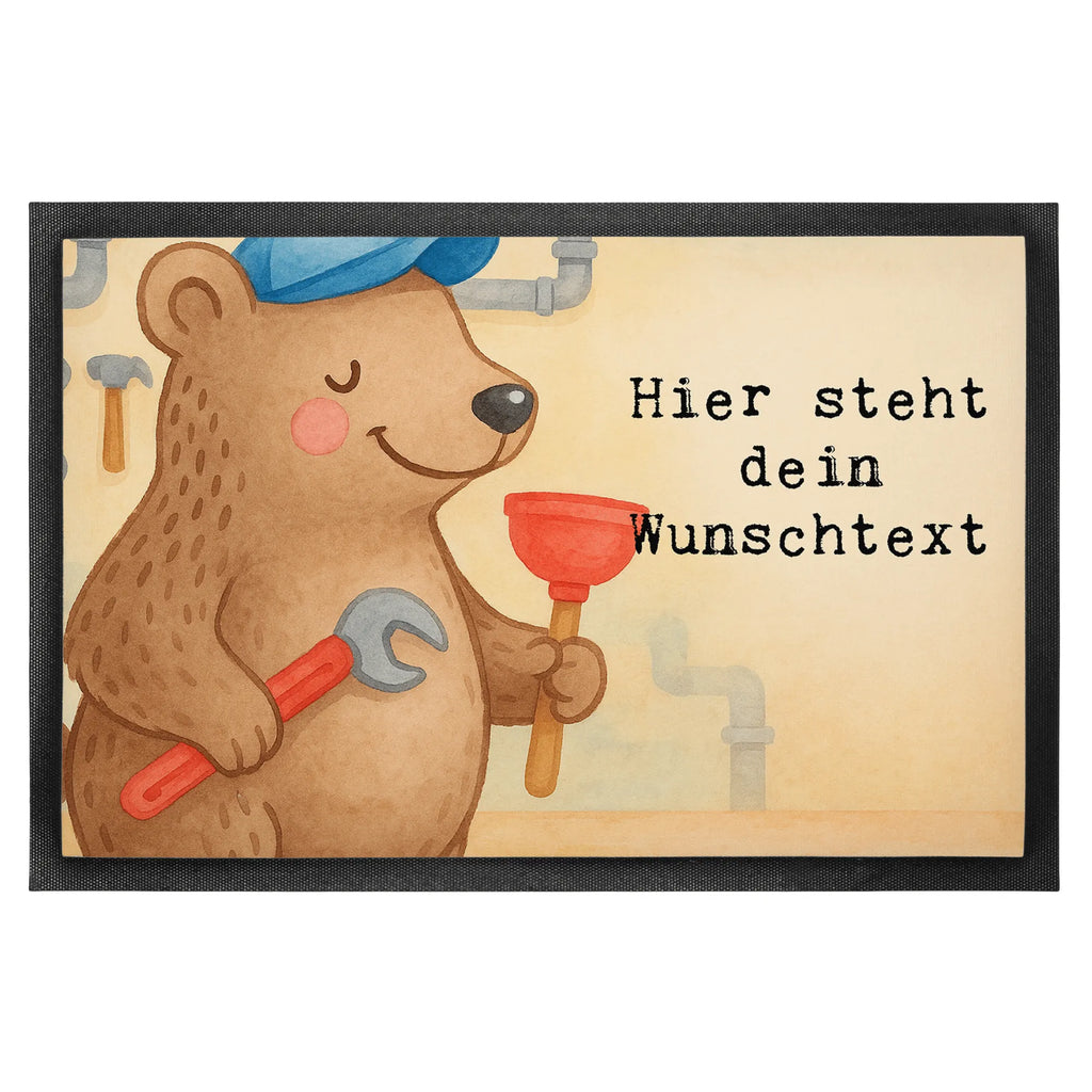 Personalisierte Fußmatte Klempner Leidenschaft Design Türvorleger mit Namen, Bedrucken, Personalisierte Fußmatte, Namensfussmatte, personalisierung, Haustürmatte personalisiert, Wunschnamen, Fußmatte bedrucken, Türvorleger personalisiert, Personalisiert, Fußmatte mit Namen, Firma, Mitarbeiter, Arbeitskollege, Kollegin, Kollege, Rente, Jubiläum, Abschied, Ausbildung, Beruf, Schenken, Dankeschön, Danke, Geschenk, Installateur, Gesellenprüfung, Fachbetrieb, Bauklempner, Handwerker, Sanitärinstallationen, Klempner, Meister