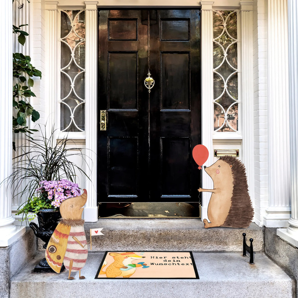 Personalisierte Fußmatte Fuchs Fitness Design Haustürmatte personalisiert, Fußmatte bedrucken, Türvorleger mit Namen, Personalisieruung, Türvorleger personalisiert, Namensfussmatte, Personalisiert, Wunschnamen, Bedrucken, Fußmatte mit Namen, Personalisierte Fußmatte, Geschenk, Sport, Sportart, Hobby, Schenken, Danke, Dankeschön, Auszeichnung, Gewinn, Sportler, Sport treiben, Fitnessstudio, Sportclub, Kraftsport, Fitness