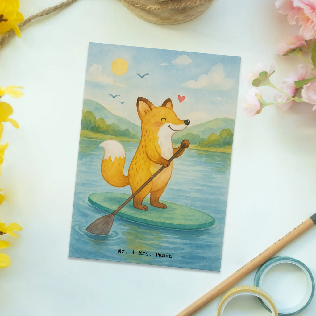 Postkarte Fuchs Stand Up Paddling Design Karte, Einladung Geburtstag, Einladung, Ansichtskarten, Grußkarte, Einladungskarte, Dankeskarte, Einladungskarten Geburtstag, Ansichtskarte, Geburtstagskarte, Postkarte, Geschenkkarte, Geschenk, Sport, Sportart, Hobby, Schenken, Danke, Dankeschön, Auszeichnung, Gewinn, Sportler, SUB, Paddle Boarding, Stand up paddle, Stand Up Paddling, subben