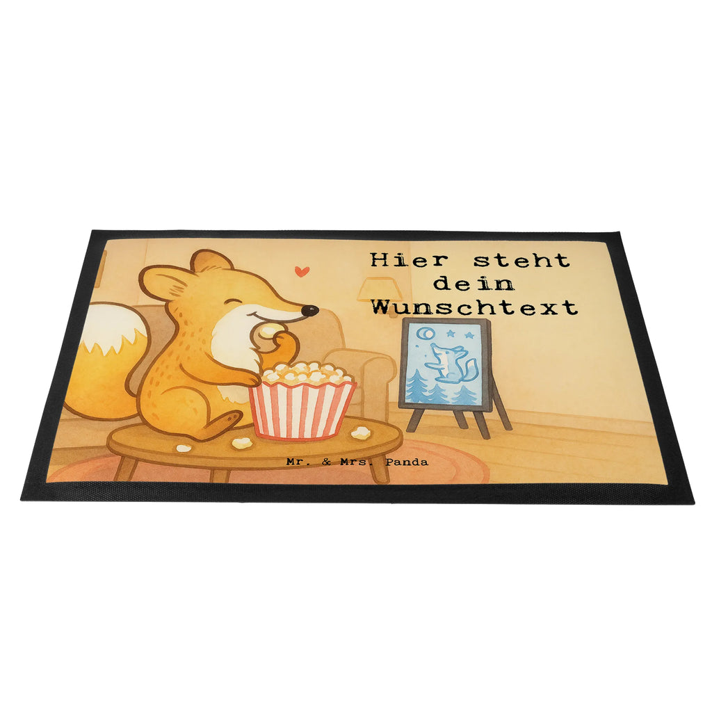 Personalisierte Fußmatte Fuchs Filme gucken Design Fußmatte bedrucken, Personalisiert, Personalisierte Fußmatte, Wunschnamen, Haustürmatte personalisiert, Fußmatte mit Namen, Bedrucken, Türvorleger personalisiert, Personalisieruung, Namensfussmatte, Türvorleger mit Namen, Geschenk, Sport, Sportart, Hobby, Schenken, Danke, Dankeschön, Auszeichnung, Gewinn, Sportler, Filmabend, Fernsehen, Filme gucken, Kino, TV