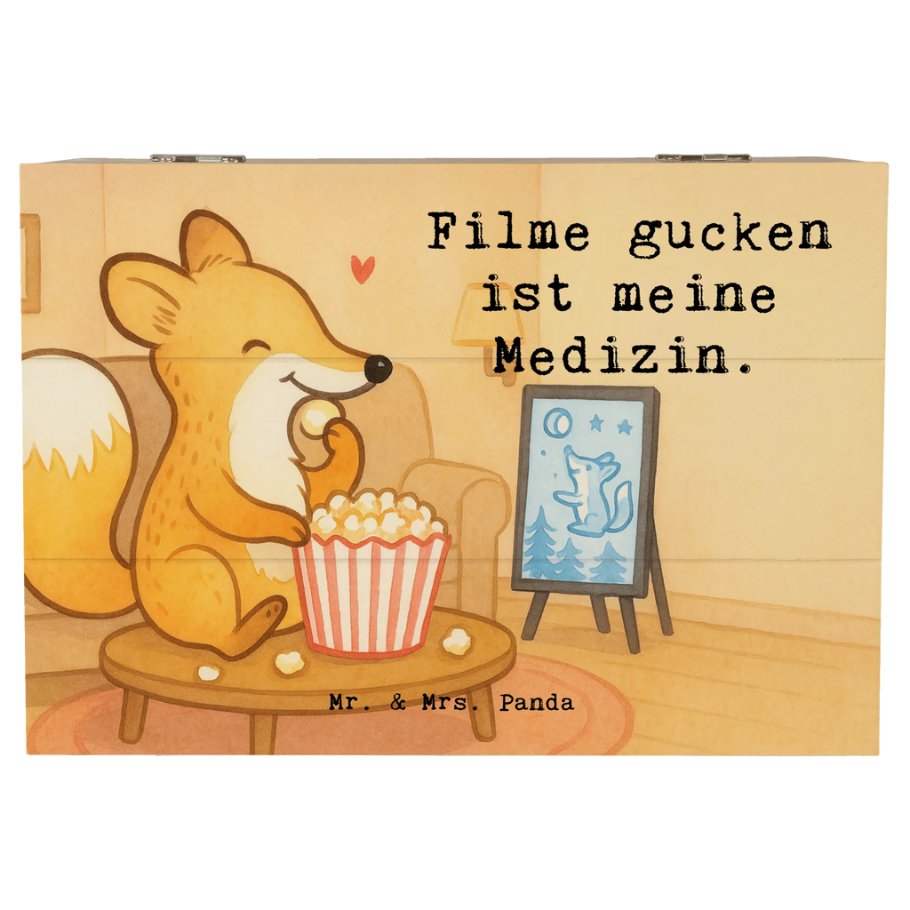 Holzkiste Fuchs Filme gucken Design XXL, Geschenkdose, Erinnerungskiste, Dekokiste, Aufbewahrungsbox, Schatulle, Erinnerungsbox, Truhe, Geschenkbox, Holzkiste, Schatzkiste, Kiste, Geschenk, Sport, Sportart, Hobby, Schenken, Danke, Dankeschön, Auszeichnung, Gewinn, Sportler, Kino, TV, Fernsehen, Filme gucken, Filmabend