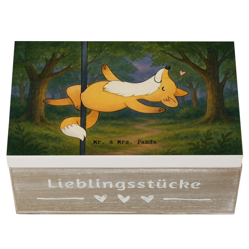 Holzkiste Fuchs Poledance Design Schatzkiste, Kiste, Aufbewahrungsbox, Erinnerungsbox, Geschenkdose, XXL, Erinnerungskiste, Dekokiste, Geschenkbox, Holzkiste, Schatulle, Truhe, Geschenk, Sport, Sportart, Hobby, Schenken, Danke, Dankeschön, Auszeichnung, Gewinn, Sportler, Tanzen, Tanz, Pole Dance