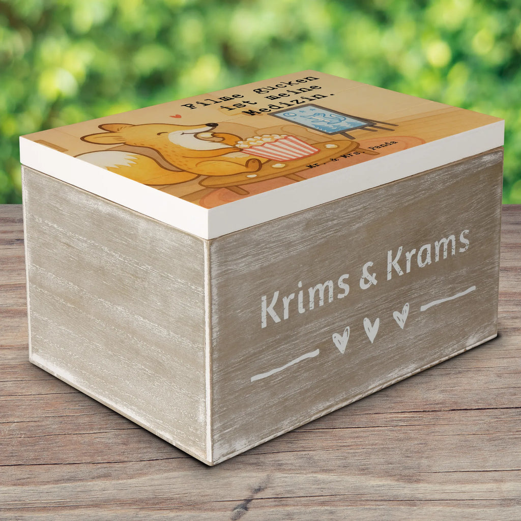 Holzkiste Fuchs Filme gucken Design XXL, Geschenkdose, Erinnerungskiste, Dekokiste, Aufbewahrungsbox, Schatulle, Erinnerungsbox, Truhe, Geschenkbox, Holzkiste, Schatzkiste, Kiste, Geschenk, Sport, Sportart, Hobby, Schenken, Danke, Dankeschön, Auszeichnung, Gewinn, Sportler, Kino, TV, Fernsehen, Filme gucken, Filmabend