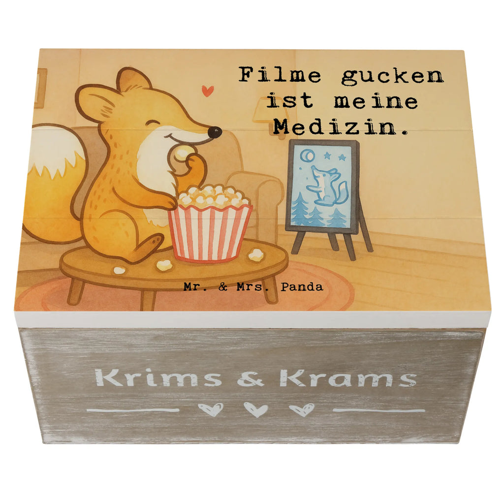 Holzkiste Fuchs Filme gucken Design XXL, Geschenkdose, Erinnerungskiste, Dekokiste, Aufbewahrungsbox, Schatulle, Erinnerungsbox, Truhe, Geschenkbox, Holzkiste, Schatzkiste, Kiste, Geschenk, Sport, Sportart, Hobby, Schenken, Danke, Dankeschön, Auszeichnung, Gewinn, Sportler, Kino, TV, Fernsehen, Filme gucken, Filmabend