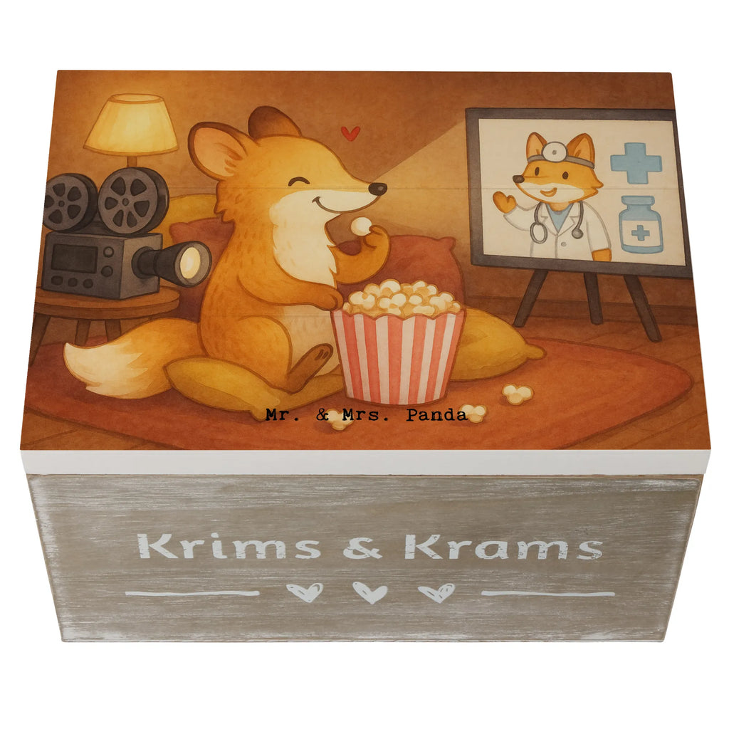 Holzkiste Fuchs Filme gucken Design XXL, Geschenkdose, Erinnerungskiste, Dekokiste, Aufbewahrungsbox, Schatulle, Erinnerungsbox, Truhe, Geschenkbox, Holzkiste, Schatzkiste, Kiste, Geschenk, Sport, Sportart, Hobby, Schenken, Danke, Dankeschön, Auszeichnung, Gewinn, Sportler, Kino, TV, Fernsehen, Filme gucken, Filmabend