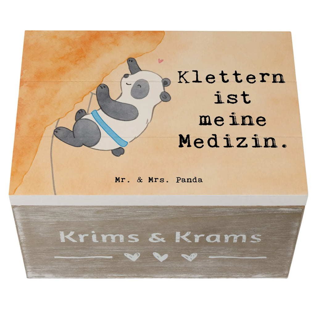 Holzkiste Panda Klettern Design Schatulle, Schatzkiste, Erinnerungsbox, Dekokiste, Aufbewahrungsbox, Kiste, Geschenkbox, Holzkiste, Geschenkdose, Truhe, Erinnerungskiste, XXL, Geschenk, Sport, Sportart, Hobby, Schenken, Danke, Dankeschön, Auszeichnung, Gewinn, Sportler, Klettersport, Klettern, Kletterhalle, Bouldern