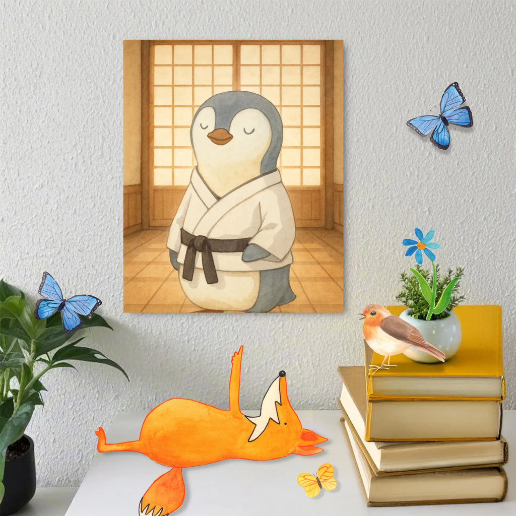 Malowanie według numerów Pingwin karate Design Prezent, Sport, Dyscyplina sportowa, Hobby, Darować, Dziękuję, Dzięki, Wyróżnienie, Wygrana, Sportowiec