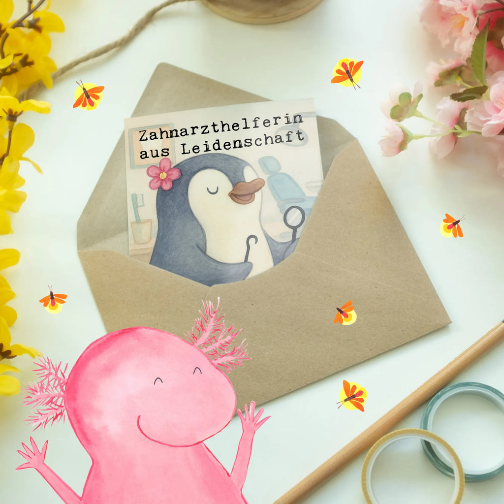 Grußkarte Zahnarzthelferin Leidenschaft Design Geburtstagskarte, Glückwunschkarte, Grußkarte, Ansichtskarten, Klappkarte, Hochzeitskarte, Einladungskarte, Karte, Beruf, Ausbildung, Jubiläum, Abschied, Rente, Kollege, Kollegin, Geschenk, Schenken, Arbeitskollege, Mitarbeiter, Firma, Danke, Dankeschön