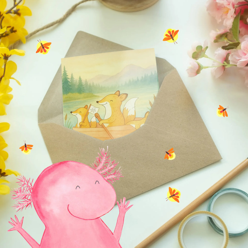 Grußkarte Fuchs Kanufahren Design Klappkarte, Grußkarte, Ansichtskarten, Glückwunschkarte, Geburtstagskarte, Karte, Einladungskarte, Hochzeitskarte, Geschenk, Sport, Sportart, Hobby, Schenken, Danke, Dankeschön, Auszeichnung, Gewinn, Sportler, Kanu fahren, Paddeltour, Kanutour, Kanu Schule, Kanuverleih