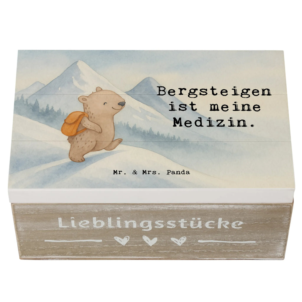 Holzkiste Bär Bergsteigen Design Schatulle, Erinnerungsbox, Schatzkiste, Geschenkdose, Kiste, Erinnerungskiste, Truhe, Dekokiste, Aufbewahrungsbox, Holzkiste, XXL, Geschenkbox, Geschenk, Sport, Sportart, Hobby, Schenken, Danke, Dankeschön, Auszeichnung, Gewinn, Sportler, wandern, Alpinismus, Trekking, Bergsteigen, Bergsport, Alpinwandern