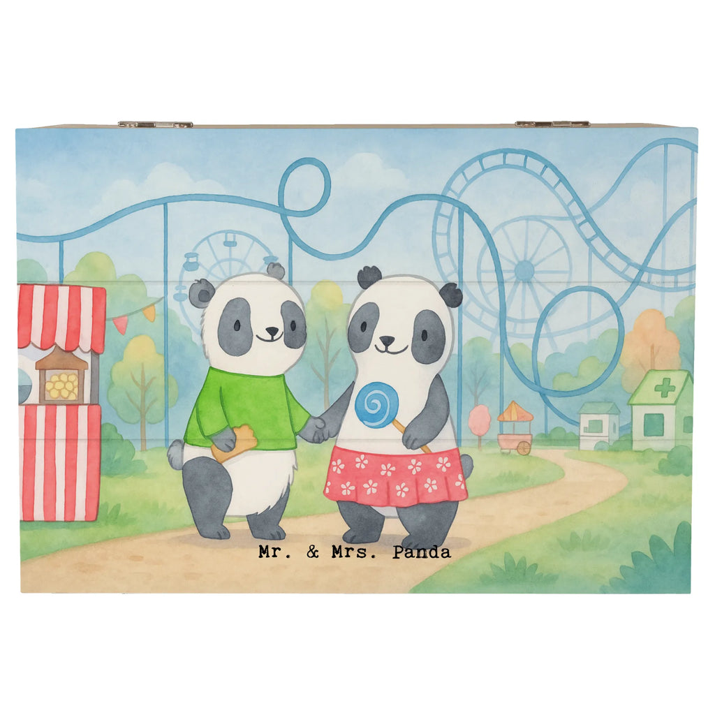 Holzkiste Pandas Freizeitpark besuchen Design Dekokiste, XXL, Schatulle, Schatzkiste, Holzkiste, Geschenkbox, Erinnerungskiste, Kiste, Erinnerungsbox, Aufbewahrungsbox, Truhe, Geschenkdose, Geschenk, Sport, Sportart, Hobby, Schenken, Danke, Dankeschön, Auszeichnung, Gewinn, Sportler, Freizeitpark besuchen, Achterbahn fahren