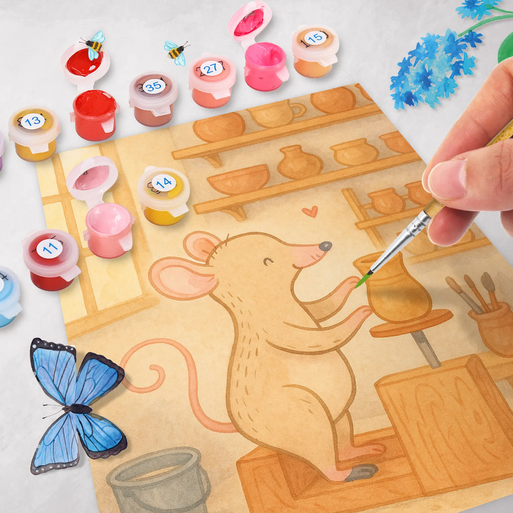 Malowanie według numerów mysz garncarstwo Design Kreativität, Kunstwerk, Ausmalbild, Malen nach Zahlen, Malen, Künstler, Baseln, Bastelidee, DIY, Geschenk, Sport, Sportart, Hobby, Schenken, Danke, Dankeschön, Auszeichnung, Gewinn, Sportler, Töpfern, Töpferkurs, Töpferei