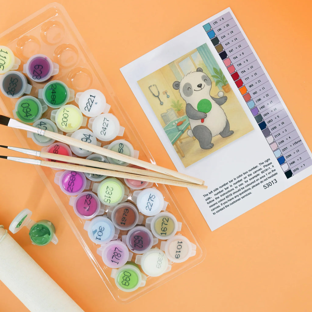 Malowanie według numerów Panda Tenis stołowy Design Baseln, Bastelidee, Malen nach Zahlen, Malen, Künstler, DIY, Kunstwerk, Kreativität, Ausmalbild, Geschenk, Sport, Sportart, Hobby, Schenken, Danke, Dankeschön, Auszeichnung, Gewinn, Sportler, Tischtennis Bund, Ballsport, Tischtennis, Tischtennis Verein