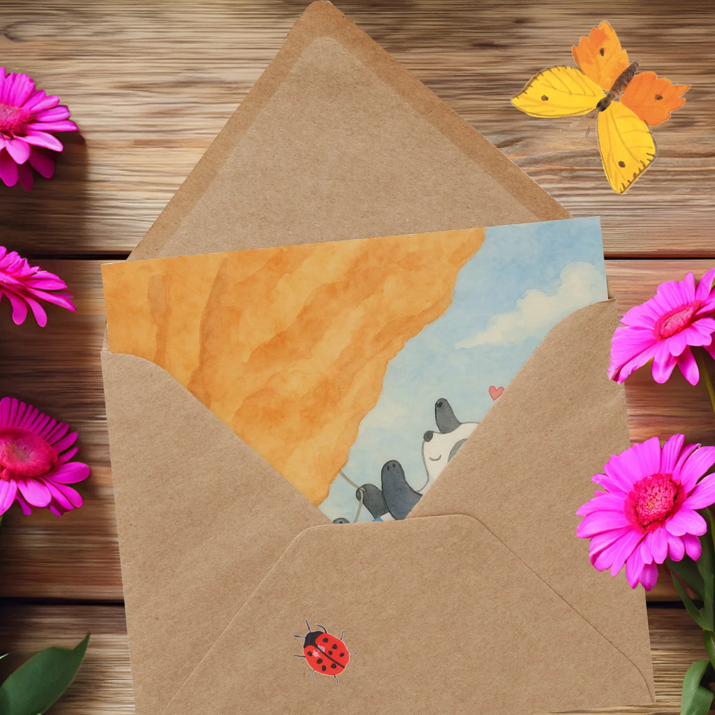 Deluxe Karte Panda Klettern Design Geburtstagskarte, Karte, Einladungskarte, Hochwertige Klappkarte, Hochwertige Grußkarte, Klappkarte, Glückwunschkarte, Hochzeitskarte, Grußkarte, Geschenk, Sport, Sportart, Hobby, Schenken, Danke, Dankeschön, Auszeichnung, Gewinn, Sportler, Klettersport, Kletterhalle, Bouldern, Klettern