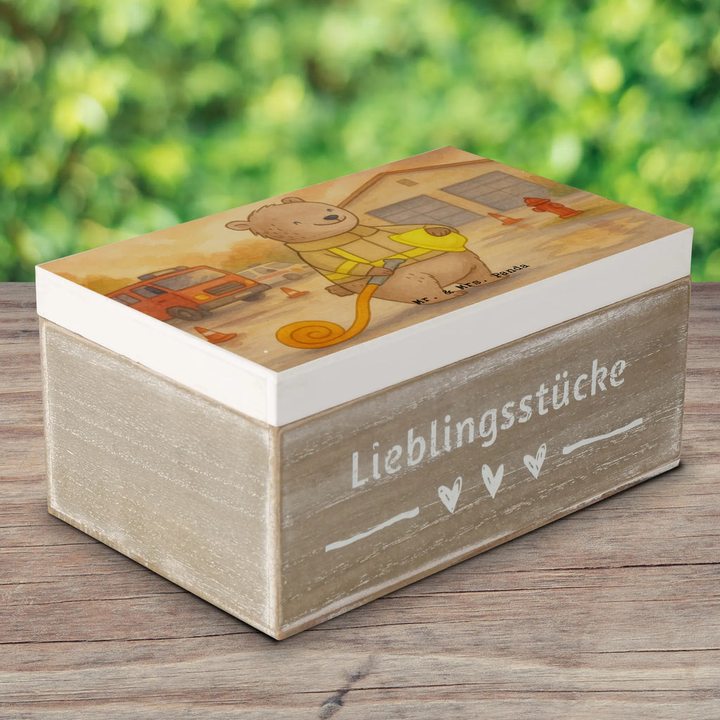 Holzkiste Bär Freiwillige Feuerwehr Design Dekokiste, Geschenkbox, Kiste, XXL, Geschenkdose, Erinnerungskiste, Aufbewahrungsbox, Truhe, Schatzkiste, Schatulle, Erinnerungsbox, Holzkiste, Geschenk, Sport, Sportart, Hobby, Schenken, Danke, Dankeschön, Auszeichnung, Gewinn, Sportler, Jugendfeuerwehr, Feuerwehrfest, Freiwillige Feuerwehr