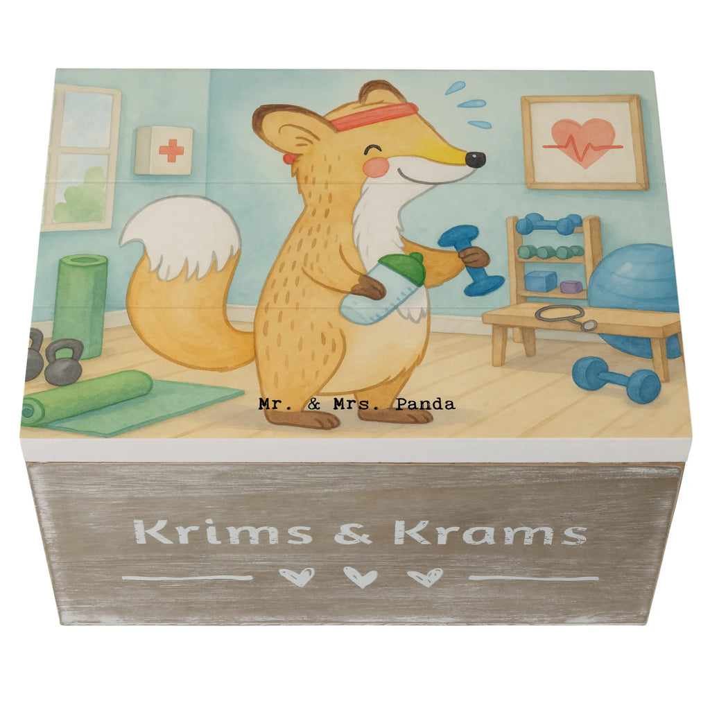 Holzkiste Fuchs Fitness Design Kiste, Erinnerungsbox, Dekokiste, Schatzkiste, Truhe, Aufbewahrungsbox, Geschenkdose, Geschenkbox, Schatulle, Erinnerungskiste, Holzkiste, XXL, Geschenk, Sport, Sportart, Hobby, Schenken, Danke, Dankeschön, Auszeichnung, Gewinn, Sportler, Fitnessstudio, Sportclub, Kraftsport, Fitness, Sport treiben