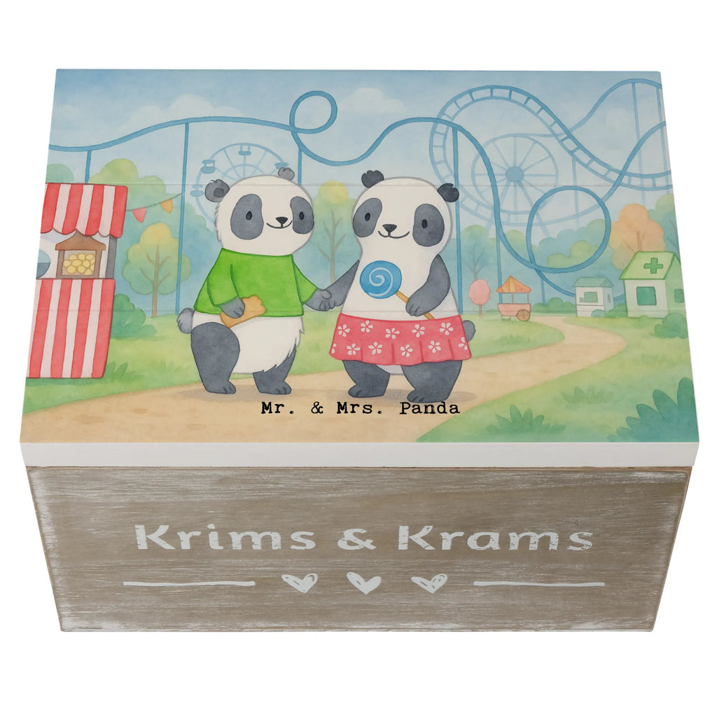 Holzkiste Pandas Freizeitpark besuchen Design Dekokiste, XXL, Schatulle, Schatzkiste, Holzkiste, Geschenkbox, Erinnerungskiste, Kiste, Erinnerungsbox, Aufbewahrungsbox, Truhe, Geschenkdose, Geschenk, Sport, Sportart, Hobby, Schenken, Danke, Dankeschön, Auszeichnung, Gewinn, Sportler, Freizeitpark besuchen, Achterbahn fahren