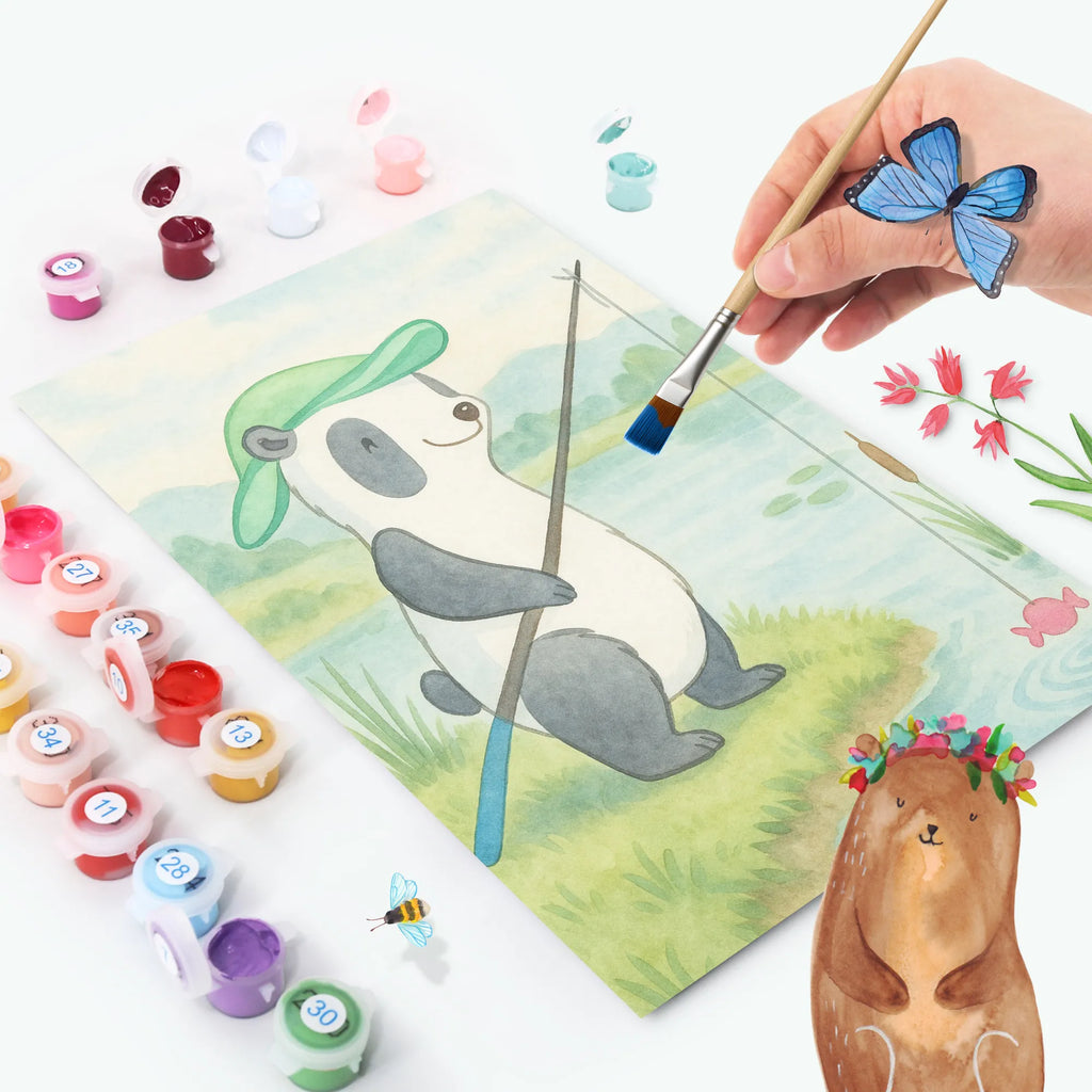 Paint by Numbers panda fishing Design DIY, Baseln, Kreativität, Ausmalbild, Bastelidee, Malen, Künstler, Malen nach Zahlen, Kunstwerk, Geschenk, Sport, Sportart, Hobby, Schenken, Danke, Dankeschön, Auszeichnung, Gewinn, Sportler, Angler, angeln gehen, Angelverein, Hobbyangler, angeln, Angelsport