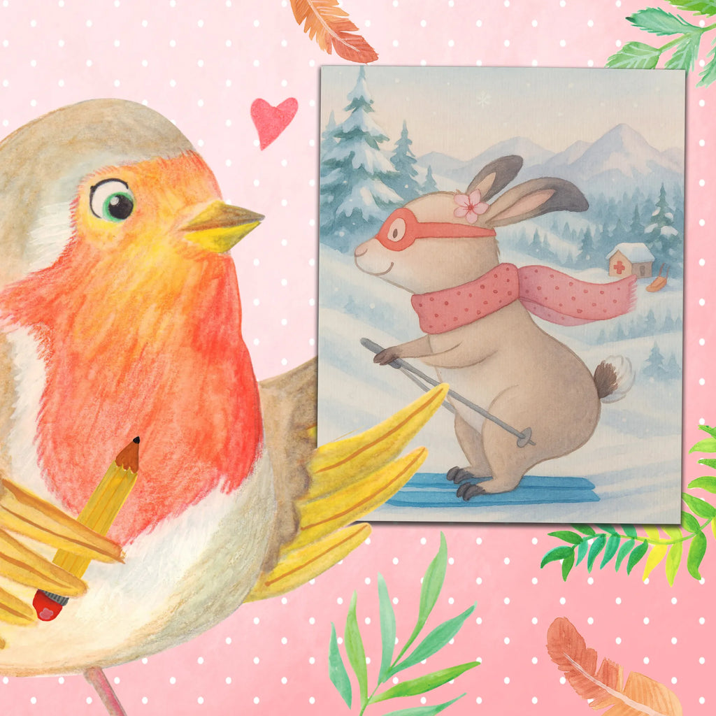 Malowanie według numerów królik jazda na nartach Design Prezent, Sport, Dyscyplina sportowa, Hobby, Darować, Dziękuję, Dzięki, Wyróżnienie, Wygrana, Sportowiec