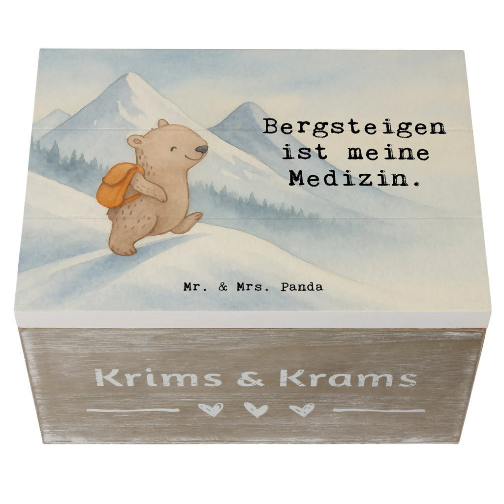 Holzkiste Bär Bergsteigen Design Schatulle, Erinnerungsbox, Schatzkiste, Geschenkdose, Kiste, Erinnerungskiste, Truhe, Dekokiste, Aufbewahrungsbox, Holzkiste, XXL, Geschenkbox, Geschenk, Sport, Sportart, Hobby, Schenken, Danke, Dankeschön, Auszeichnung, Gewinn, Sportler, wandern, Alpinismus, Trekking, Bergsteigen, Bergsport, Alpinwandern