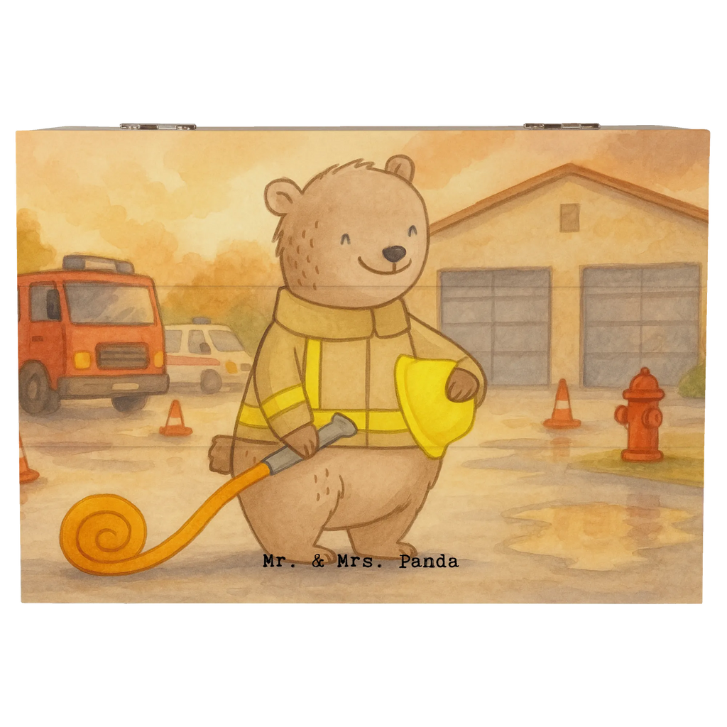 Holzkiste Bär Freiwillige Feuerwehr Design Dekokiste, Geschenkbox, Kiste, XXL, Geschenkdose, Erinnerungskiste, Aufbewahrungsbox, Truhe, Schatzkiste, Schatulle, Erinnerungsbox, Holzkiste, Geschenk, Sport, Sportart, Hobby, Schenken, Danke, Dankeschön, Auszeichnung, Gewinn, Sportler, Jugendfeuerwehr, Feuerwehrfest, Freiwillige Feuerwehr