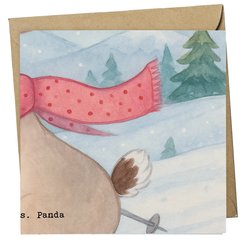 Deluxe Karte Hase Skifahren Design Grußkarte, Einladungskarte, Hochwertige Klappkarte, Geburtstagskarte, Klappkarte, Hochwertige Grußkarte, Hochzeitskarte, Glückwunschkarte, Karte, Geschenk, Sport, Sportart, Hobby, Schenken, Danke, Dankeschön, Auszeichnung, Gewinn, Sportler, Skirennen, Skisport, Skifahren, Skiwettbewerb, Ski fahren