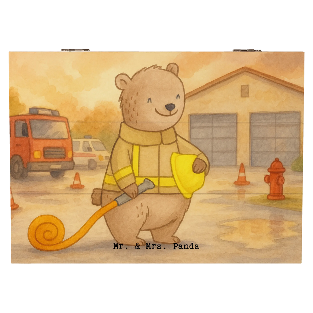 Holzkiste Bär Freiwillige Feuerwehr Design Dekokiste, Geschenkbox, Kiste, XXL, Geschenkdose, Erinnerungskiste, Aufbewahrungsbox, Truhe, Schatzkiste, Schatulle, Erinnerungsbox, Holzkiste, Geschenk, Sport, Sportart, Hobby, Schenken, Danke, Dankeschön, Auszeichnung, Gewinn, Sportler, Jugendfeuerwehr, Feuerwehrfest, Freiwillige Feuerwehr