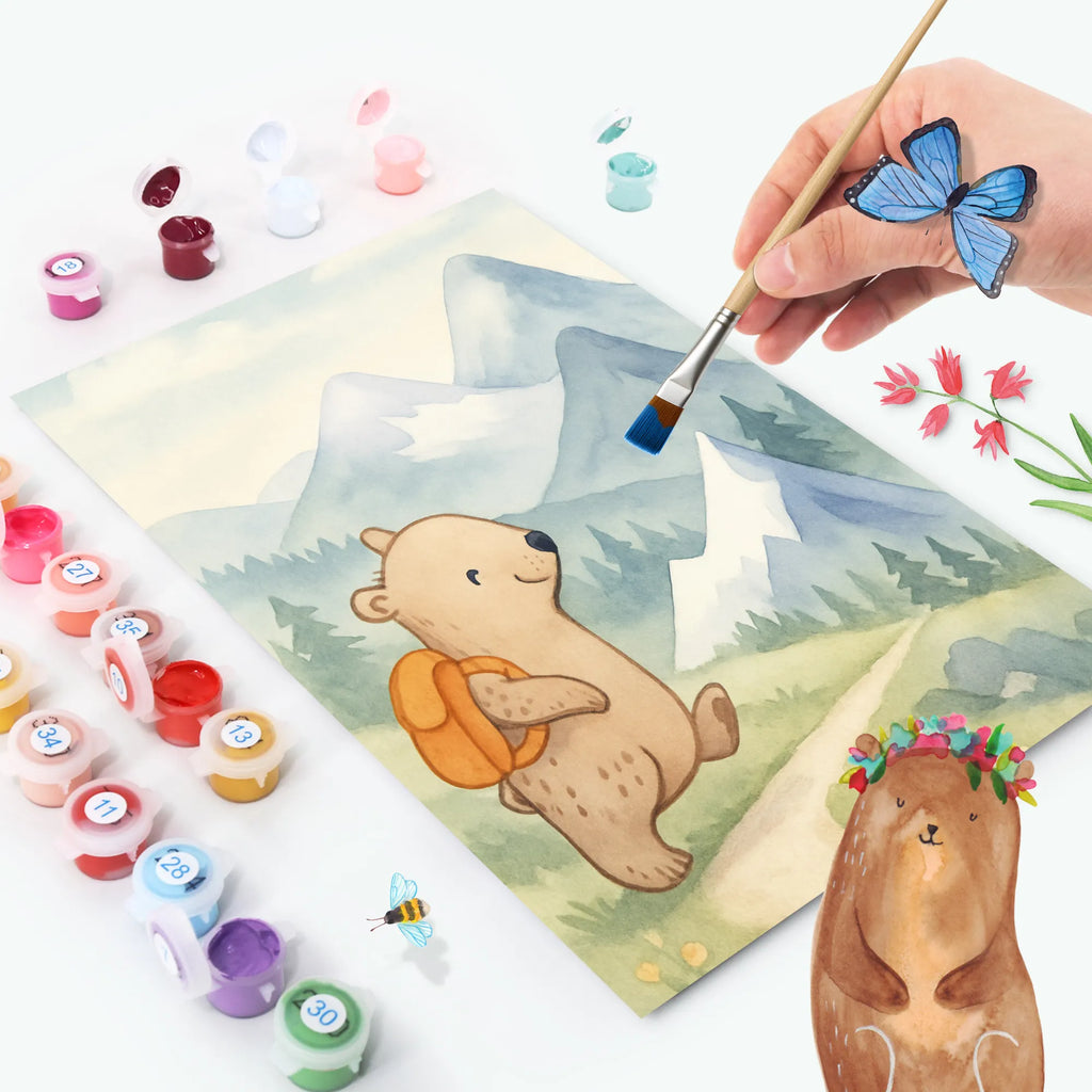 Malowanie według numerów Niedźwiedź Wspinaczka górska Design Prezent, Sport, Dyscyplina sportowa, Hobby, Darować, Dziękuję, Dzięki, Wyróżnienie, Wygrana, Sportowiec