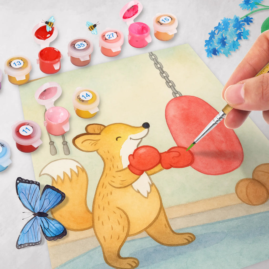 Malowanie według numerów lis Boks Design Bastelidee, Malen nach Zahlen, Ausmalbild, Kreativität, Kunstwerk, Malen, Baseln, Künstler, DIY, Geschenk, Sport, Sportart, Hobby, Schenken, Danke, Dankeschön, Auszeichnung, Gewinn, Sportler, Boxen, Boxkampf, Boxtraining