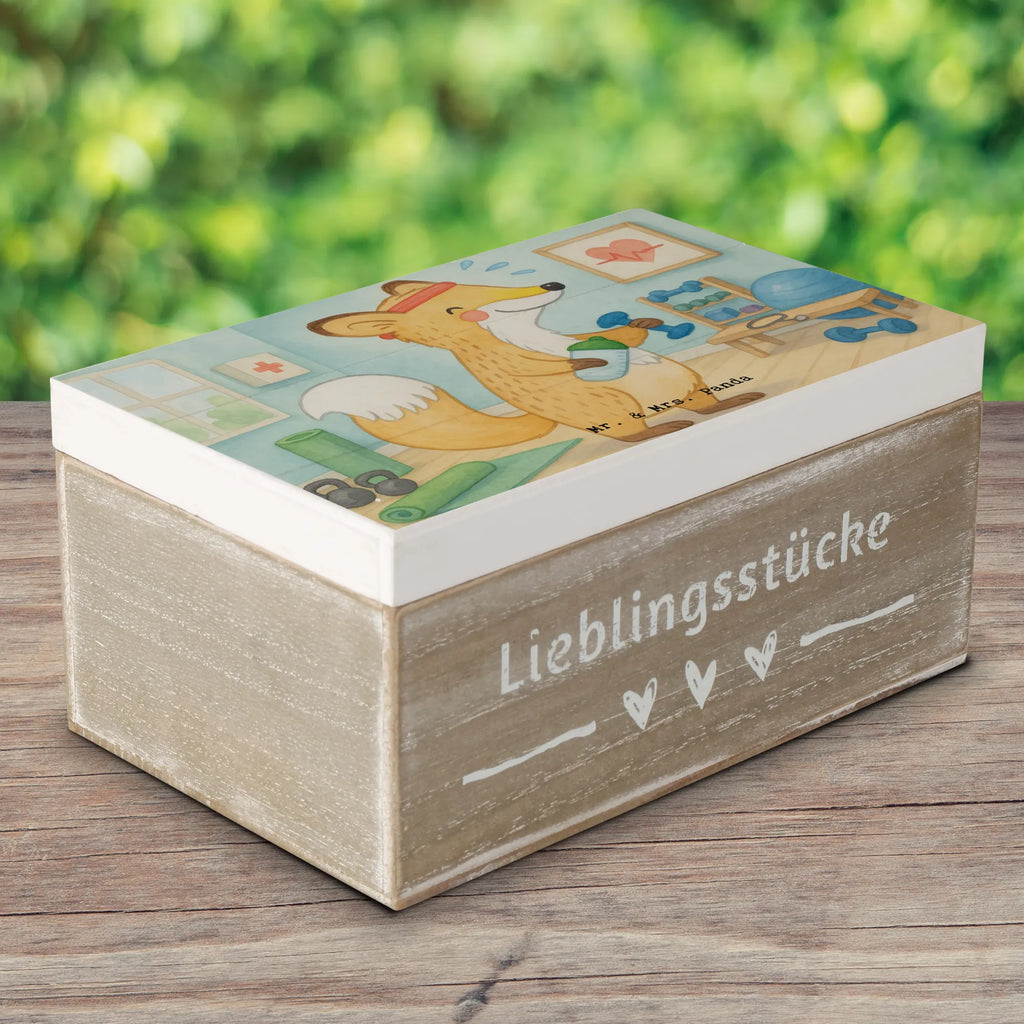 Holzkiste Fuchs Fitness Design Kiste, Erinnerungsbox, Dekokiste, Schatzkiste, Truhe, Aufbewahrungsbox, Geschenkdose, Geschenkbox, Schatulle, Erinnerungskiste, Holzkiste, XXL, Geschenk, Sport, Sportart, Hobby, Schenken, Danke, Dankeschön, Auszeichnung, Gewinn, Sportler, Fitnessstudio, Sportclub, Kraftsport, Fitness, Sport treiben