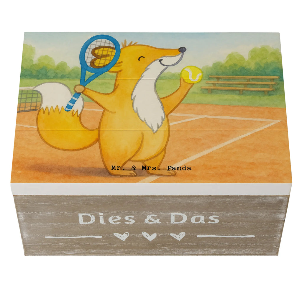 Holzkiste Fuchs Tennis spielen Design Holzkiste, Geschenkbox, Dekokiste, Geschenkdose, XXL, Erinnerungskiste, Aufbewahrungsbox, Kiste, Schatulle, Erinnerungsbox, Truhe, Schatzkiste, Geschenk, Sport, Sportart, Hobby, Schenken, Danke, Dankeschön, Auszeichnung, Gewinn, Sportler, Ballsportart, Tennisverein, Tennis Turnier, Tennisclub, Tennis spielen
