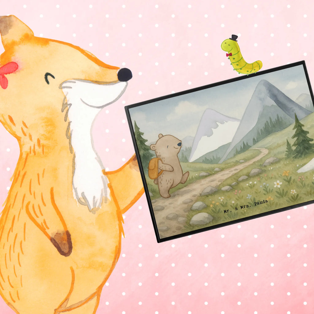 Schreibtischunterlage Bär Bergsteigen Design Schreibwaren, Schreibtischauflage, Schreibtisch Unterlagen, Schreibtischunterlage Groß, Schreibunterlage, Büroartikel, Bürobedarf, Geschenk, Sport, Sportart, Hobby, Schenken, Danke, Dankeschön, Auszeichnung, Gewinn, Sportler, Alpinismus, Alpinwandern, wandern, Bergsteigen, Trekking, Bergsport