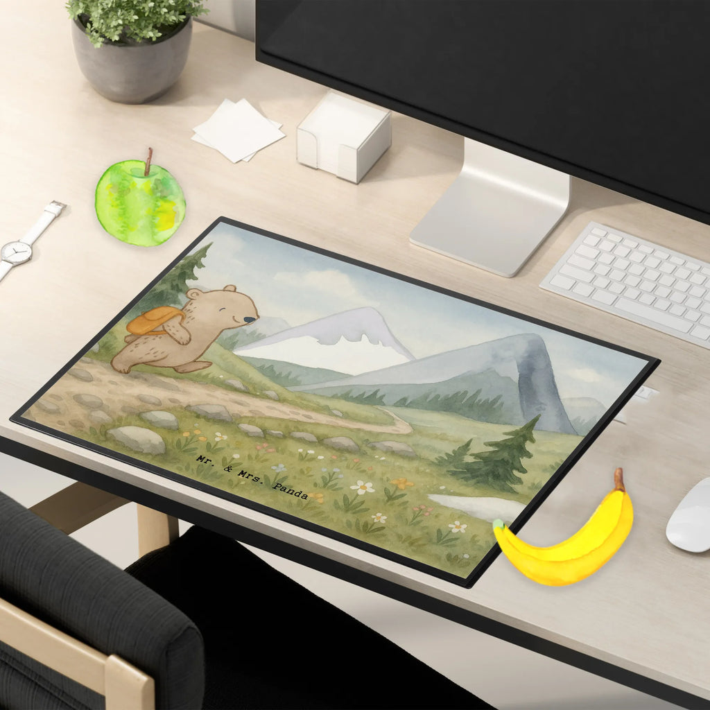 Schreibtischunterlage Bär Bergsteigen Design Schreibwaren, Schreibtischauflage, Schreibtisch Unterlagen, Schreibtischunterlage Groß, Schreibunterlage, Büroartikel, Bürobedarf, Geschenk, Sport, Sportart, Hobby, Schenken, Danke, Dankeschön, Auszeichnung, Gewinn, Sportler, Alpinismus, Alpinwandern, wandern, Bergsteigen, Trekking, Bergsport