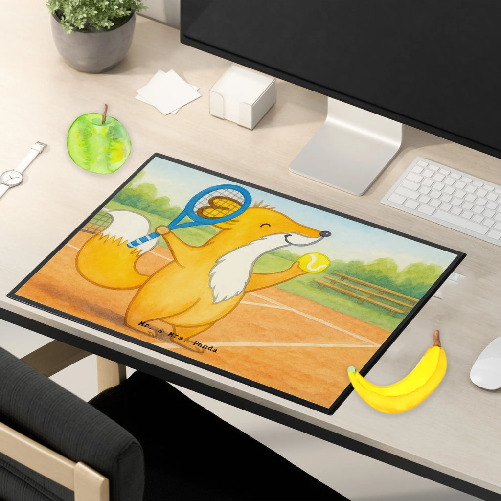 Schreibtischunterlage Fuchs Tennis spielen Design Schreibwaren, Schreibunterlage, Büroartikel, Schreibtischunterlage Groß, Schreibtischauflage, Bürobedarf, Schreibtisch Unterlagen, Geschenk, Sport, Sportart, Hobby, Schenken, Danke, Dankeschön, Auszeichnung, Gewinn, Sportler, Tennisverein, Tennis Turnier, Tennis spielen, Tennisclub, Ballsportart