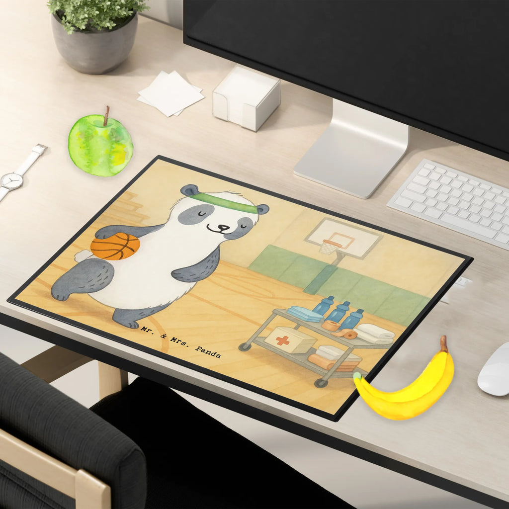 Schreibtischunterlage Panda Basketball Design Bürobedarf, Schreibtisch Unterlagen, Schreibtischunterlage Groß, Schreibwaren, Büroartikel, Schreibunterlage, Schreibtischauflage, Geschenk, Sport, Sportart, Hobby, Schenken, Danke, Dankeschön, Auszeichnung, Gewinn, Sportler, Basketball Verband, Basketball Verein, Basketballplatz, Basketball