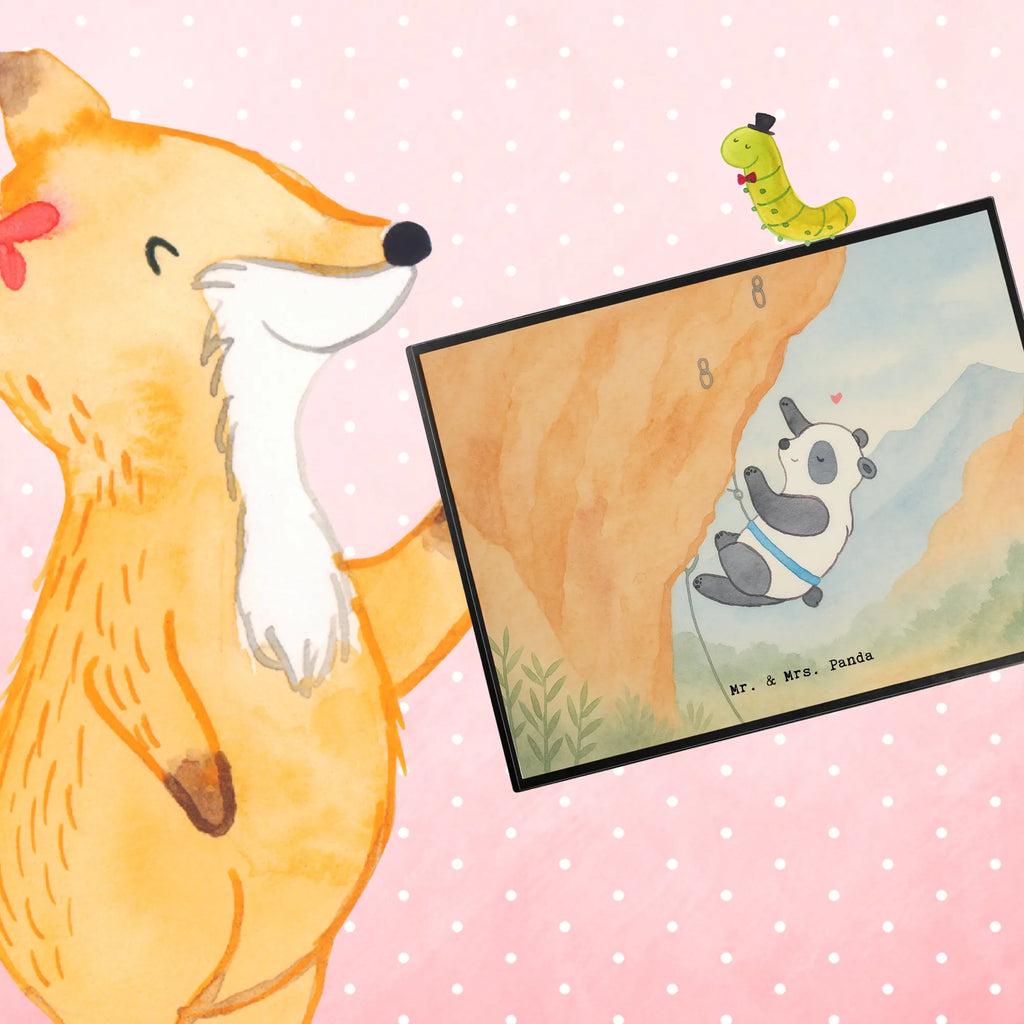 Schreibtischunterlage Panda Klettern Design Schreibtischunterlage Groß, Büroartikel, Schreibwaren, Schreibtisch Unterlagen, Bürobedarf, Schreibunterlage, Schreibtischauflage, Geschenk, Sport, Sportart, Hobby, Schenken, Danke, Dankeschön, Auszeichnung, Gewinn, Sportler, Bouldern, Kletterhalle, Klettersport, Klettern