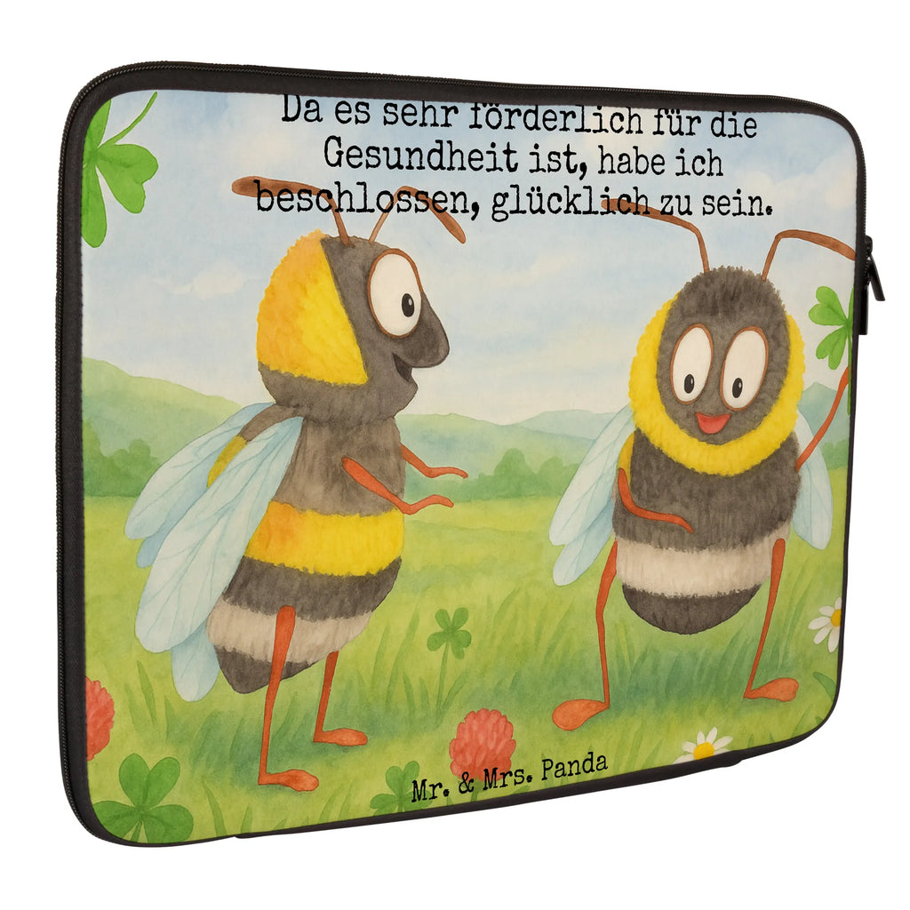 Notebook Tasche Hummeln Kleeblatt Design