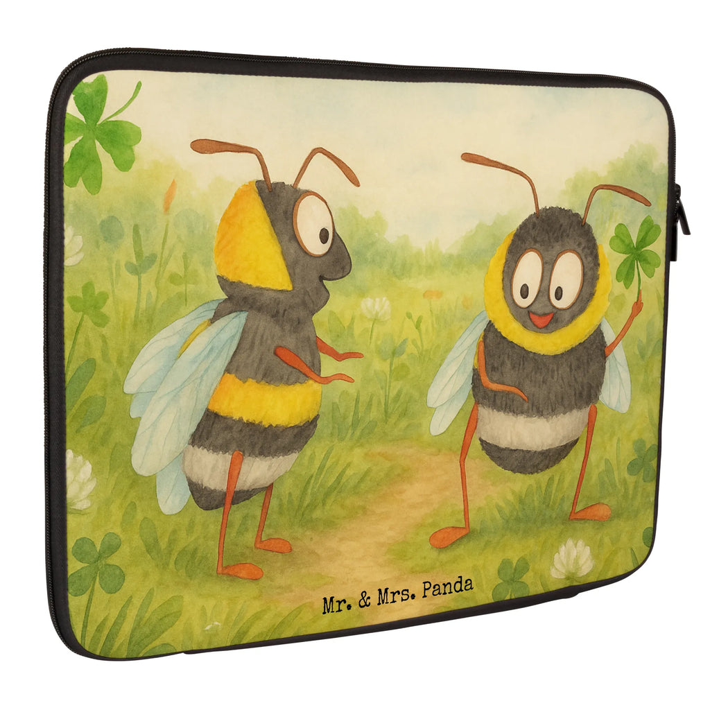 Notebook Tasche Hummeln Kleeblatt Design