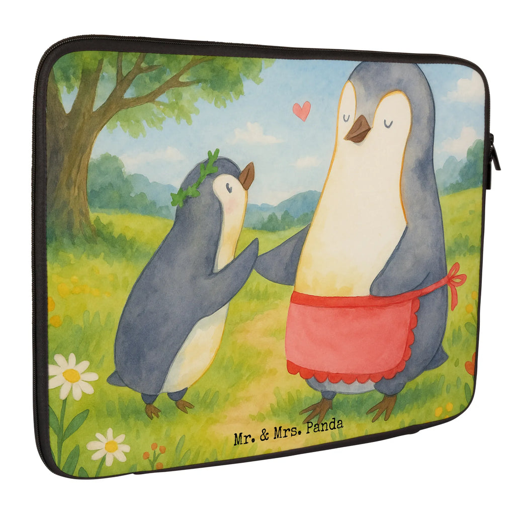 Notebook Tasche Pinguin mit Kind Design