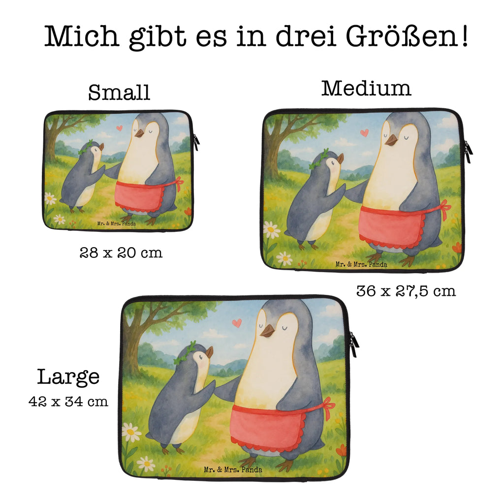 Notebook Tasche Pinguin mit Kind Design