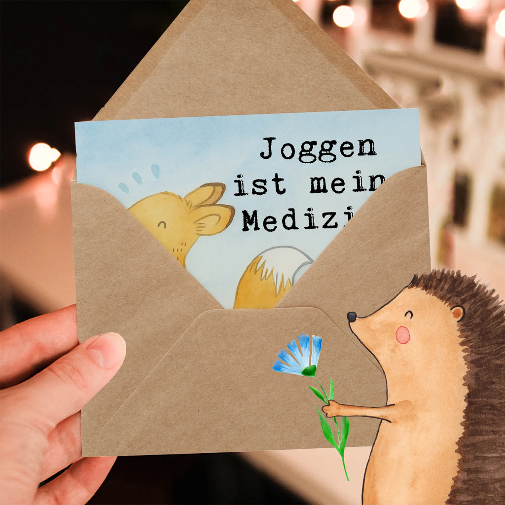 Deluxe Karte Fuchs Joggen Design Grußkarte, Hochzeitskarte, Hochwertige Klappkarte, Karte, Geburtstagskarte, Einladungskarte, Klappkarte, Glückwunschkarte, Hochwertige Grußkarte, Geschenk, Sport, Sportart, Hobby, Schenken, Danke, Dankeschön, Auszeichnung, Gewinn, Sportler, Joggen, Dauerlauf, Laufen, Laufsport