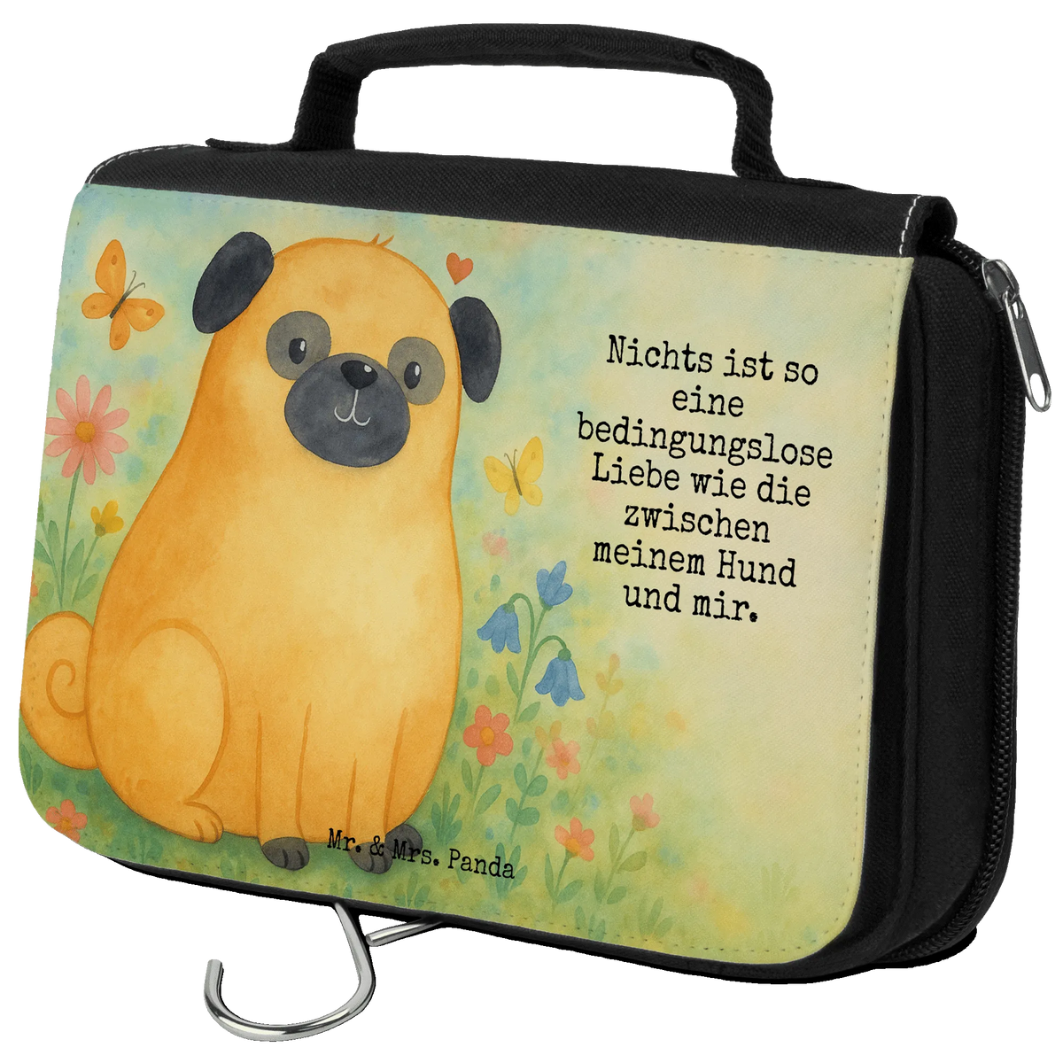 Kulturbeutel Mops Design beauty case, kulturtäschchen, Kosmetiktasche, Necessaire, Toilettentasche, Waschbeutel, Kulturtasche, badtasche, beautycase, Reisebeutel, Reise-Kulturtasche, Waschtasche, Kosmetikbeutel, hygienetasche, Make-Up Tasche, duschbeutel, Schminkbeutel, kosmetiktäschchen, Kulturbeutel, hygienebeutel, Schminktasche, Sprüche, Hund, Hunderasse, Hundebesitzer, Hundemotiv, Haustier, Tierliebhaber, Hundeliebe, Liebe, Mops