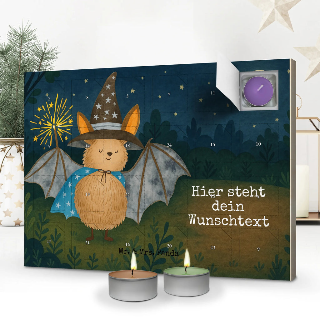 Personalisierter Duftkerzen Adventskalender Fledermaus Zauberer Design Personalisierter Duftkerzen Adventskalender, Lustige Sprüche, Tiere, Tiermotive, Gute Laune, Reinsteigern, Frauen, Magier, Zauberer, Fledermaus, Fledermäuse