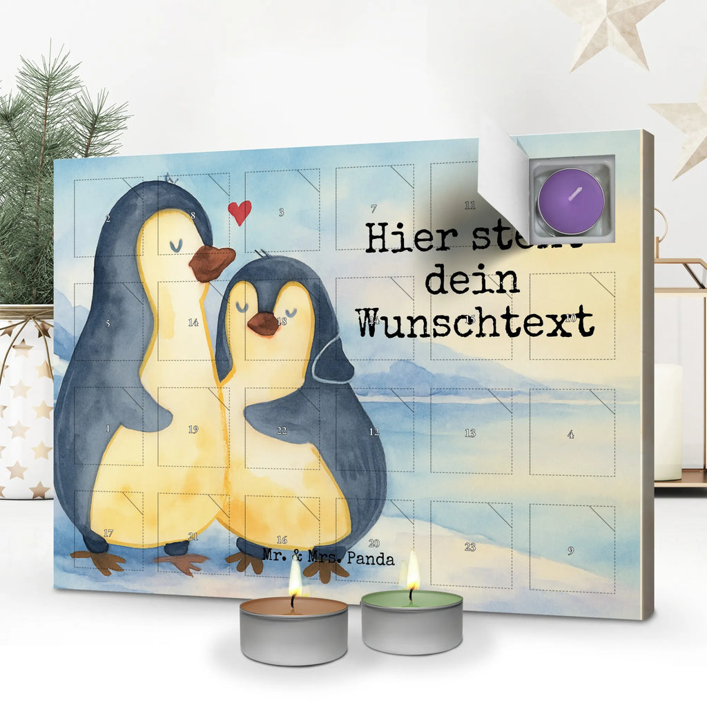Personalisierter Duftkerzen Adventskalender Pinguin umarmen Design Personalisierter Duftkerzen Adventskalender, Pinguin, Hochzeitstag, Verlobung, Liebe, Hochzeit, Liebespaar, Jahrestag, Liebesbeweis, Hochzeitsgeschenk, Liebesgeschenk